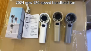 Portable Fan 120-speed adjustable handheld portable USB rechargeable portable mini fan