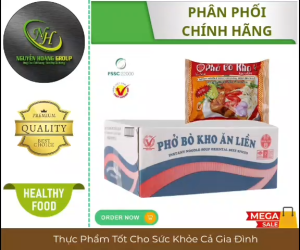 Thùng 30 Gói - Phở BÒ KHO Ăn Liền GÓI 60gr
