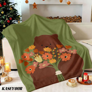 Beast Kingdom | Teddy Blooms Winter Summer Flannel Blanket Throw Fleece Soft Fuzzy Plush Cozy Fleece Blankets for Sofa Ideal Gifts