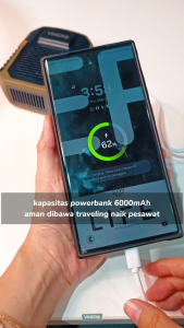 Vinero Powercool Dual Function Power Bank 6000mAh Portable Outdoor Waist Fan