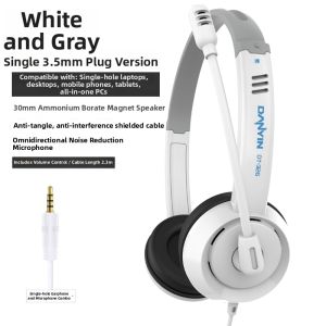DANYIN | Children Learning Long Cord Headphones with Microphone