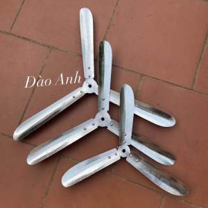 Cánh quạt sắt công nghiệp trục 12mm dày dặn chắc khoẻ loại cánh trắng 3 lá
