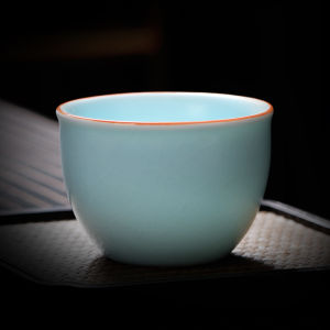 High-End Ceramic Tea Cup for Men And Women Single Cup Large Porcelain Luxury Individual Owner Special Use Ruyao Tea Cup