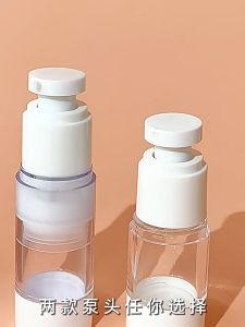 Glasspak 30ml 80ml 100ml 120ml Clear Airless Pump And Spray Bottle Reusable Acrylonitrile Styrene (AS) Material Polypropylene (PP) Material Clear Color White Pump Bottle Serum Container Face Cream Storage Skin Care Products Organizer