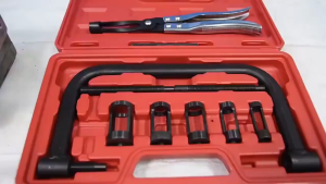Solid Valve Spring Compressor Auto Compression Fixture Tool Mounting Kit Auto Engine Vehicle Equipment