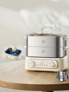 Supor | 0-Coating Stainless Steel Large Capacity Multifunctional Smart Electric Steamer