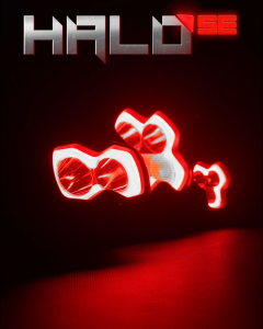 Novsight HALO SE Series 4.5-inch LED Pod Lights with Red and White DRL