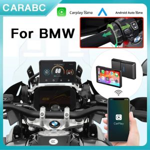 หน้าจอนำทางดิจิตอลแบบพกพาขนาด 6 นิ้ว รองรับ CarPlay ไร้สาย สำหรับรถมอเตอร์ไซค์ BMW R1200GS R1250GS R1300GS รองรับ Android Auto