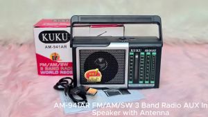 AM-941AR FM /AM /SW 3 Band Radio AUX In Speaker with Antenna High Quality