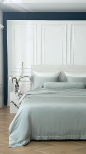 Cooling Silky Bamboo Quilt Cover Set | Breathable Soft | Suitable for Humid Weather | with quilt cover & bedsheet