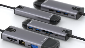 MCDODO "10 in 1 HUB (HDMI USB-A 2.0*2 USB-A 3.0*2 VGA USB-C(PD 100W) Gigabit LAN SD/TF Card Slot）"