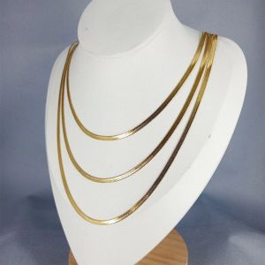 KALUNG TITANIUM MODEL GEPENG WARNA GOLD ANTI KARAT DAN PUDAR