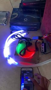 Alis DRL WRGB APP 30cm 60cm RGB Running bluetooth Mobil Motor