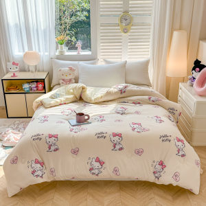 Washed Cotton Comforter Soft Cozy Warm Cartoon Dormitory Heating Quilt Autumn Winter New Arrival Sanrio Cloud Gentle Polyester Fiber