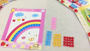 MD-M384 Mainan Edukasi Anak Lukisan Kancing DIY Mainan Kerajinan Tangan Painting Button
