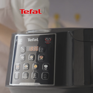 Tefal Easy Plus Rice Cooker 1.8L RK736B - 11 programs Artificial Intelligence spherical pot removeable inner lid 10 cups