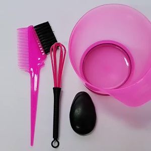 5pcs/set Hair Dye Kit Hair Dye Tools Hairdressing Styling Accessories With Hair Dye Color Mixer Hair Dye Brush Bowl Salon Hair