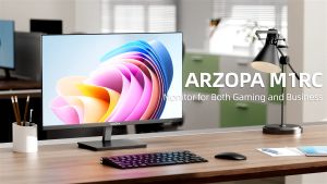 ARZOPA 27" 180HZ Gaming Monitor -2K QHD 2560x1440 Fast IPS Computer PC Display 115% sRGB Adaptive-Sync 1ms Response 1x Display Port 1.4 1x HDMI 2.0 1x USB C -M1RC