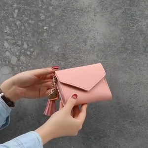 Ví nữ cầm tay gập 3 nhỏ gọn có nhiều ngăn tiện dụng được thiết kế nhỏ xinh và siêu dễ thương chất liệu da bền đẹp G0063