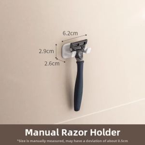 LANJIAOLUO | Wall-mounted Drilling-free Toothbrush Storage Rack