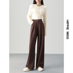 HIPPIE MISS | High Waisted Loose Straight Leg Denim Pants 25