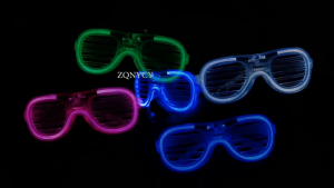 Upgrade 20LEDs Glow Glasses LED Glasses Glow in The Dark Halloween Party Supplies Neon Light Glasses Fashion Halloween Decoration