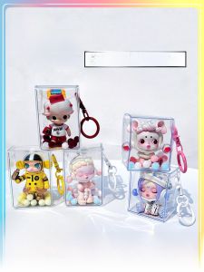 Bubble Monster Blind Box Storage Bag Transparent 3D Exterior Baby Doll Display Case Outdoor Hanging Ornament Xiao Mou Qi Ride