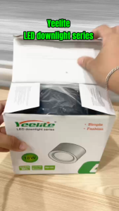 YEELITE 7W/12W/18W LED Downlight BLACK/WHITE casing 3K/6K White Color 90% Energy Saving IP54 Waterproof Aluminum Ceiling Light YGMR-H