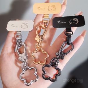 ZHENGEGE | Rotatable Thin Pad Not Obstructing Phone Case And Charging Durable Metallic Connection Mobile Phone Strap