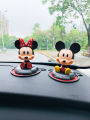 Car Decoration Mickey Mouse Shaking Head Doll Internet Celebrity Bouncing Spring Doll Car Accessories Cute Mini. 