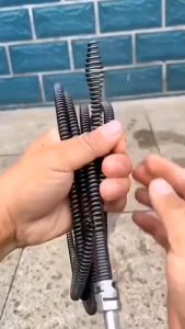 Dây thông tắc cống thông bồn cầu lò xo INOX siêu bền 5m/8m/10m lắp cùng máy khoan đã có đầu nối