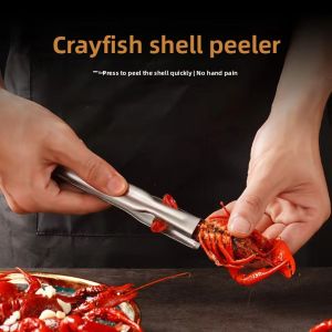 MONLEYTA | Stainless Steel Kitchen Tool For Peeling Shrimp Eating Spicy Crawfish Removing Shell And Taking Meat Tool For Home Use