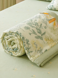 Kiss Dear | Machine Washable 100% Cotton Summer Quilt Thin