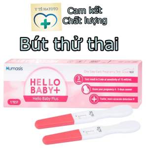 Bút thử thai Que thử thai Hello Baby Plus Humasis cho kết quả nhanh trong 3 phút (1 que)
