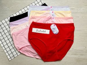 [ BRABRALAH ] 【4 Helai RM 12】  Seluar Dalam Perumpuan Plus Size  Bunga  60KG-75KG  #7185  Seluar Dalam Perumpuan Gemuk  Seluar  Size Besar Lelong #7185  Ladies Panties Plus Size  Woman Underwear  大妈内裤  大码内裤 大尺码内裤