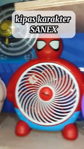 Sanex Box Fan / Kipas Kotak KK-805S Karakter Spiderman 8 Inch" kipsas Lucu / Kipas Kipas karakter lucu / Kipas Murah / Kipas desain / Kipas gambar / Kipas Kecil / Kipas kotak / Kipas Viral / Kipas harga Murah / Kipas Kualitas Terbaik / Kipas 3 baling