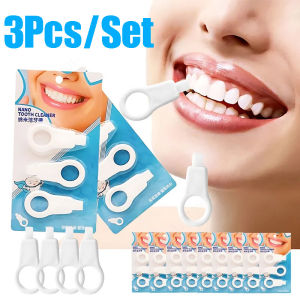 หัวฟองน้ำนาโนสำหรับเช็ดฟัน3ชิ้น/เซ็ตอุปกรณ์ทำความสะอาดฟันให้ความขาวใสแถบทำความสะอาดฟันชุดขจัดหินปูนดูแลช่องปากอุปกรณ์ทำฟันชุดทำความสะอาดฟัน