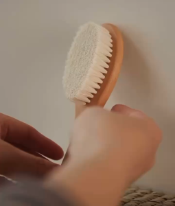 SG Baby Soft Goat Wool Hair Comb Brush Newborn Infant Hairbrush Baby Scalp Massage Brush Children Shampoo Comb