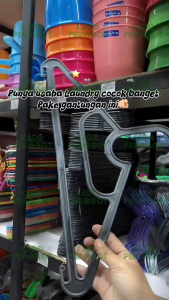 Gantungan Baju -Gantungan Baju Hitam- Hanger Warna Hitam