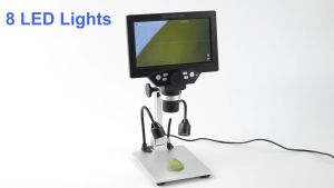 G1200 1200X HD Digital Microscope 7inch LCD Screen Professional Industrial Microscope Electronic Repair Magnifier 显微镜