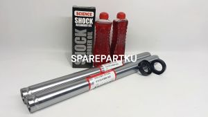 KWW PAKET AS SHOCK DEPAN REVOABS + 2 PCS OLI SOK HONDA + 2 PCS SEAL SHOCK DEPAN + 2 PCS TUTUP ABU BLADE NEW / BLADE 110 OLD / SATU SET SOK DEPAN / AS SOK DEPAN / SIL SHOK / SEL SOK / TUTUP DEBU