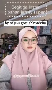 HIJAB SEGI TIGA INSTAN JERSEY KOREA PREMIUM / JILBAB SEGITIGA OVAL / KERUDUNG SEGI3 MALAY SEGI EMPAT / TERBARU 2023 KEKINIAN TERMURAH / BISA COD