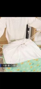 100L/140L Clothing Storage Bag Waterproof Folding Drawstring Dirty ClothesMulti Functional Storage Bag  Folding Drawstring Dirty Clothes Laundry Basket
