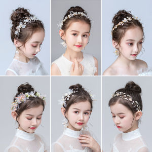 Garland Headdress Kids Super Fairy MSN Series Butterfly Headband Princess Girls Birthday Crown Flower Girl Hairpin Ornament