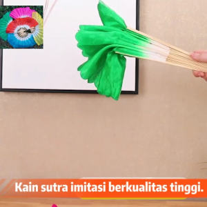 Kipas Tari Warna /Menari Kipas Dekorasi/Alat Tari Props / Latihan Tari Penggemar