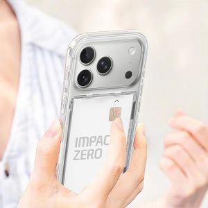 Magnetic Wallet for iPhone 17/16/15/14 Series2-Card Mag Safe Card Holder Secure Flip Cover PC Magnet Phone Wallet clear