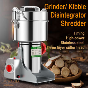 Electric High-Speed Herb Seasoning Feed Mill Grains Grinder Powder Machine Shredder Disintegrator Ultra Fine Grinding Grinder Household Pepper Grinding Surface Pepper Sesame Pepper Powder Rice Noodles Machine Dry Grinding