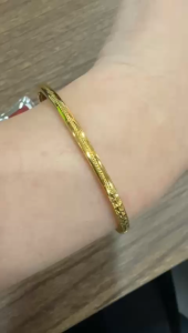 Poh Heng Jewellery 24K Radiant Bangle in Yellow Gold [Price By Weight]