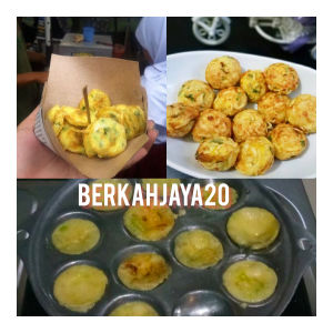 Wajan cetakan telur puyuh lobang 12 jajanan SD/ cetakan takoyaki mini