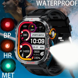 New in GPS Smart Watch For Men Wome Military Amoled Flashlight Waterproof Outdoor Sport Bluetooth Call Smartwatch Smart Band